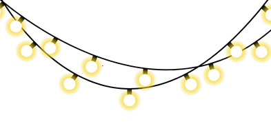 varal de luzes